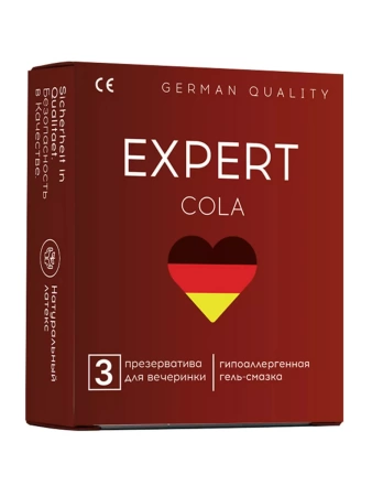 Презервативы EXPERT COLA № 3 (с ароматом колы), 3 шт.